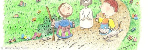 Zeichnung Eine Begegnung